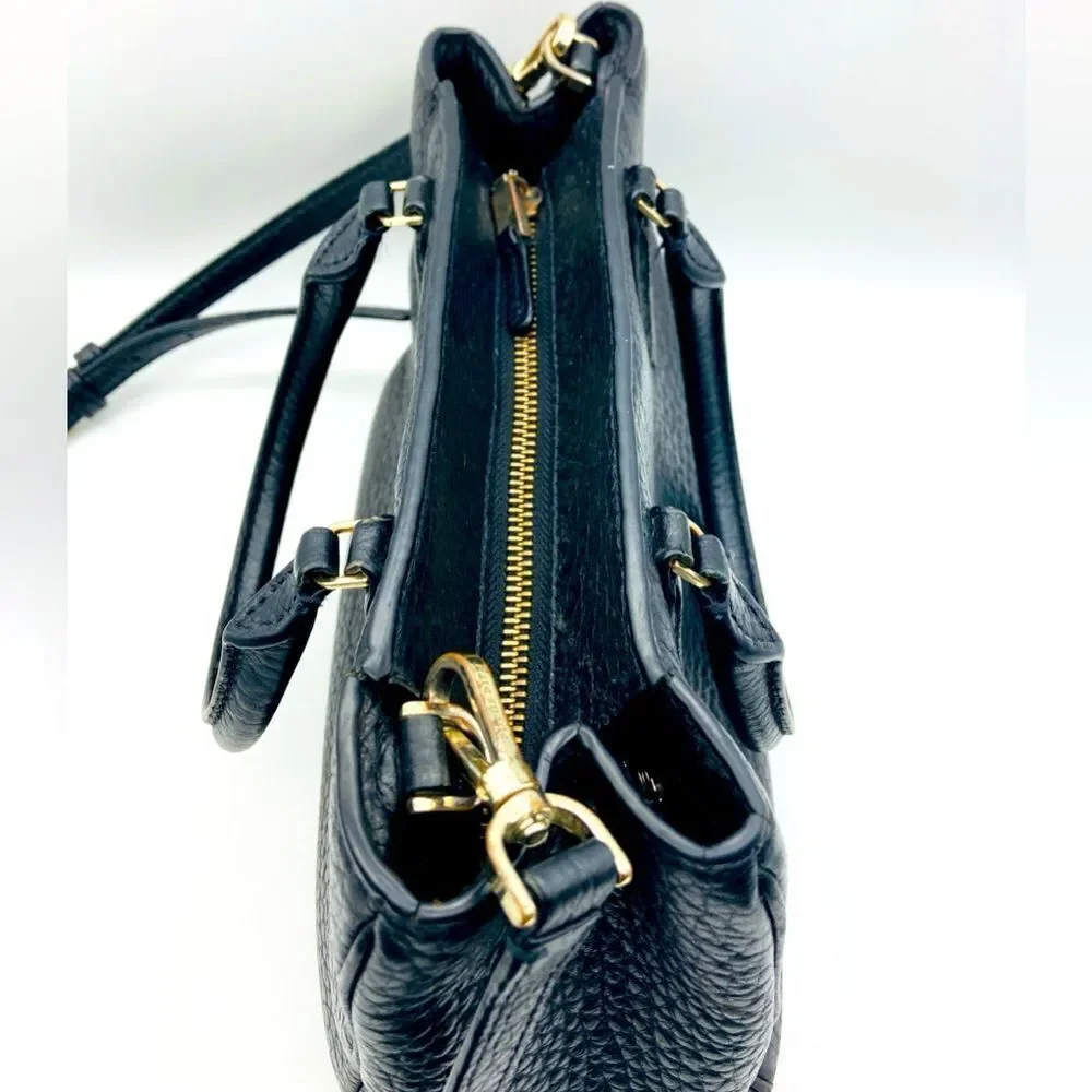 Kate Spade New York Leighton Pebble Leather Satchel Handbag Shoulder Bag